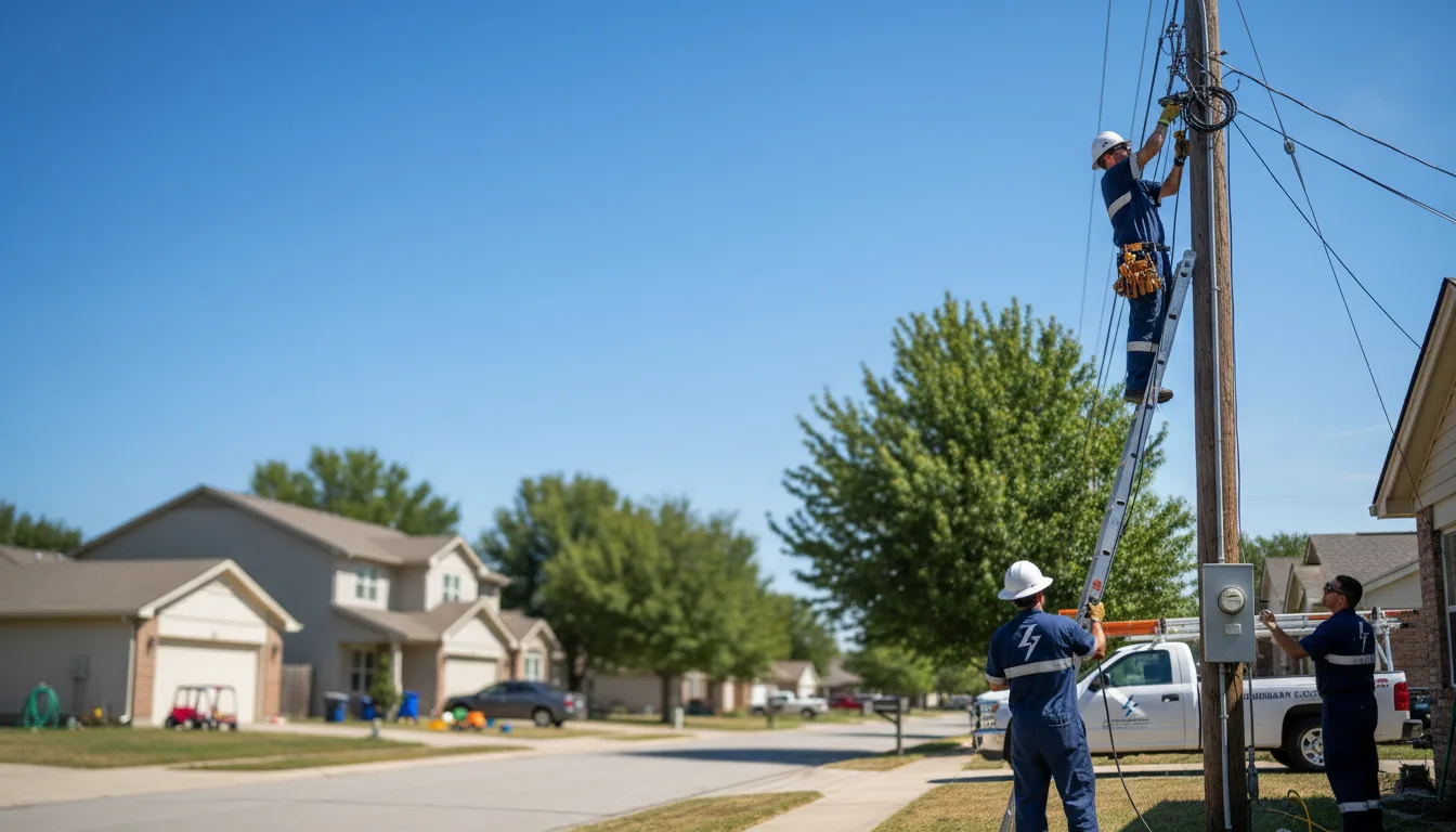 Residential electrician providing installation services in Coleman, MI